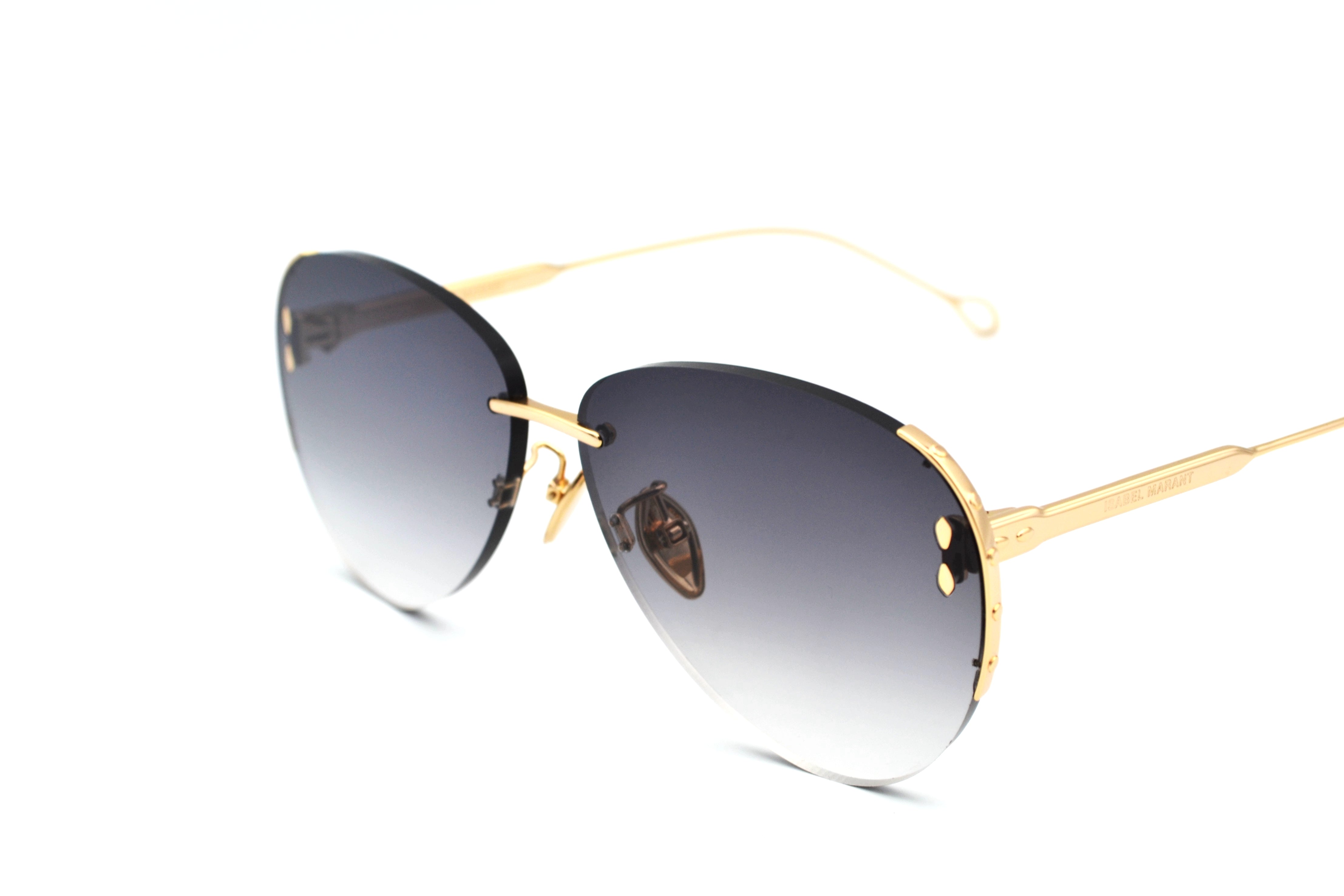 Gafas de sol Isabel Marant Diseño elegante de aviador dorado, para mujer