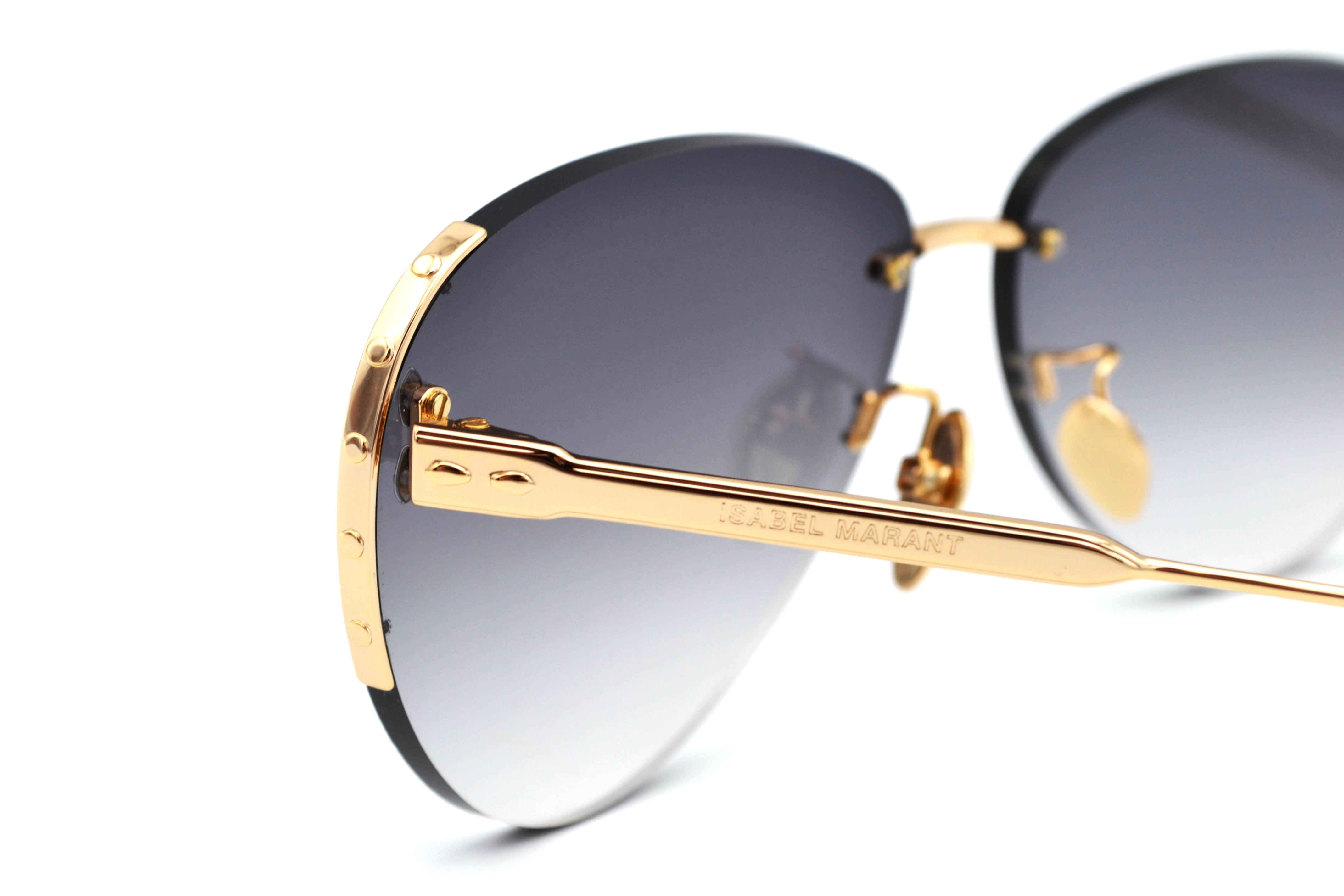 Gafas de sol Isabel Marant Diseño elegante de aviador dorado, para mujer