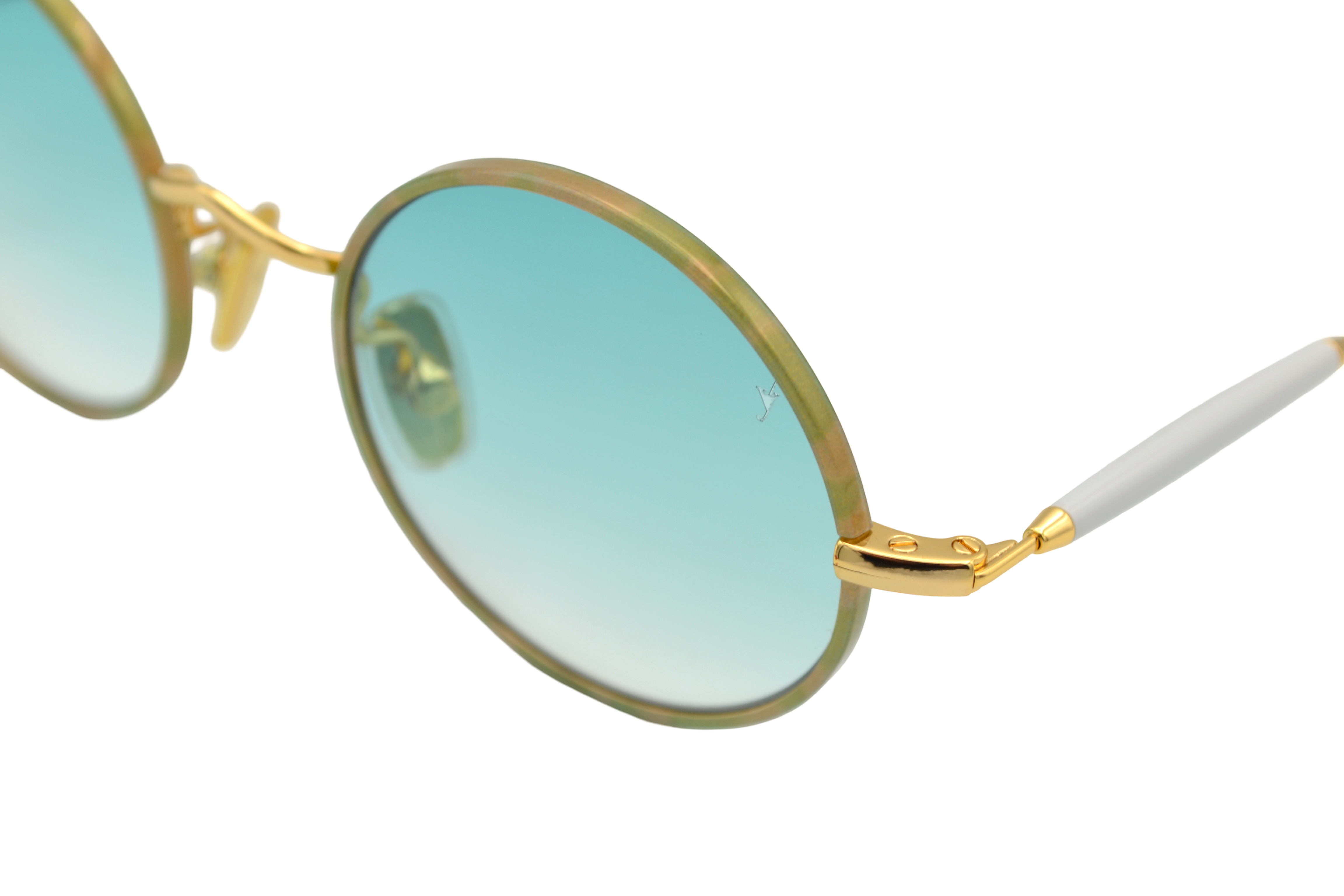 Gafas de sol Eyepetizer- QUATRE diseño redondeado de metal dorado, para mujer