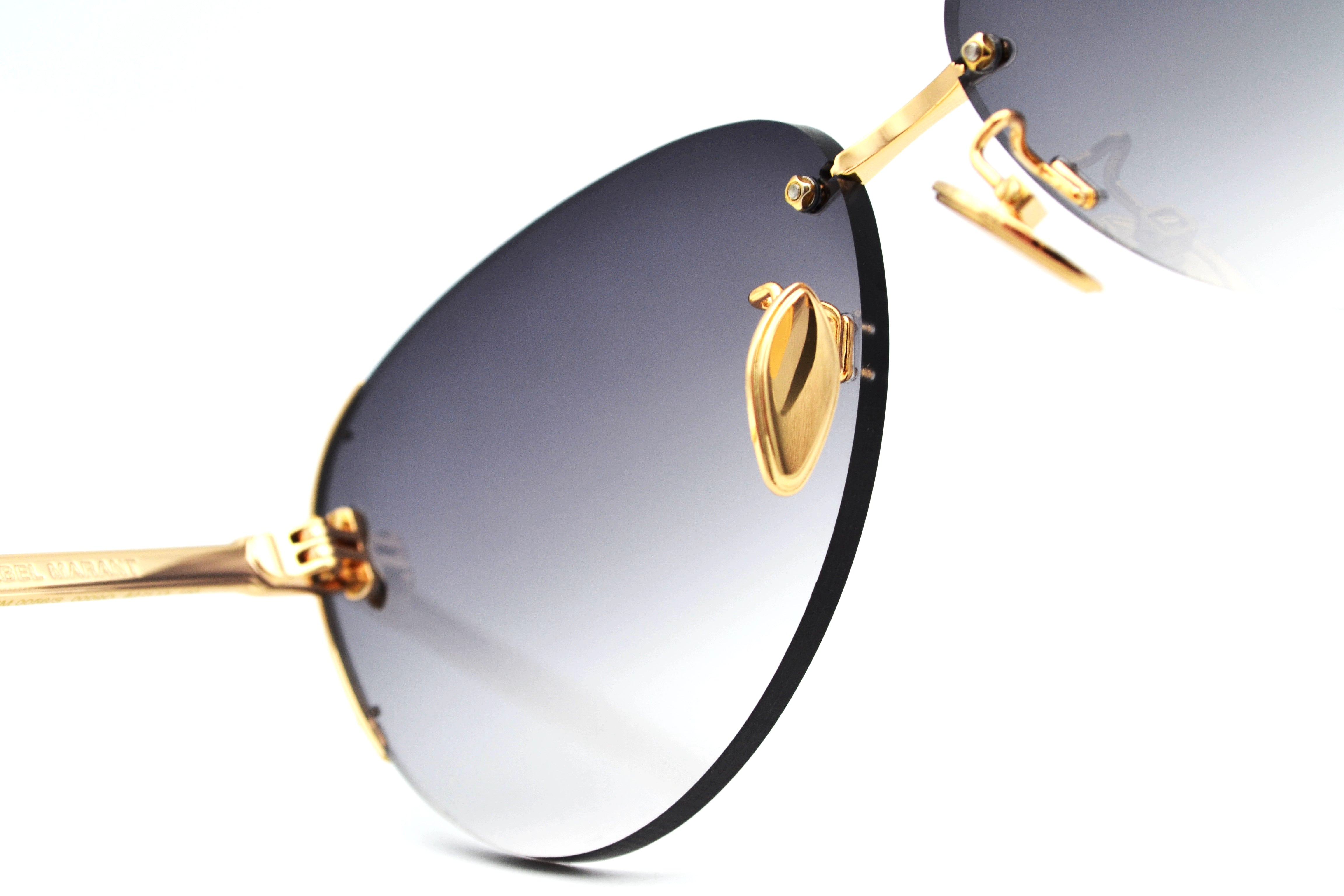 Gafas de sol Isabel Marant Diseño elegante de aviador dorado, para mujer