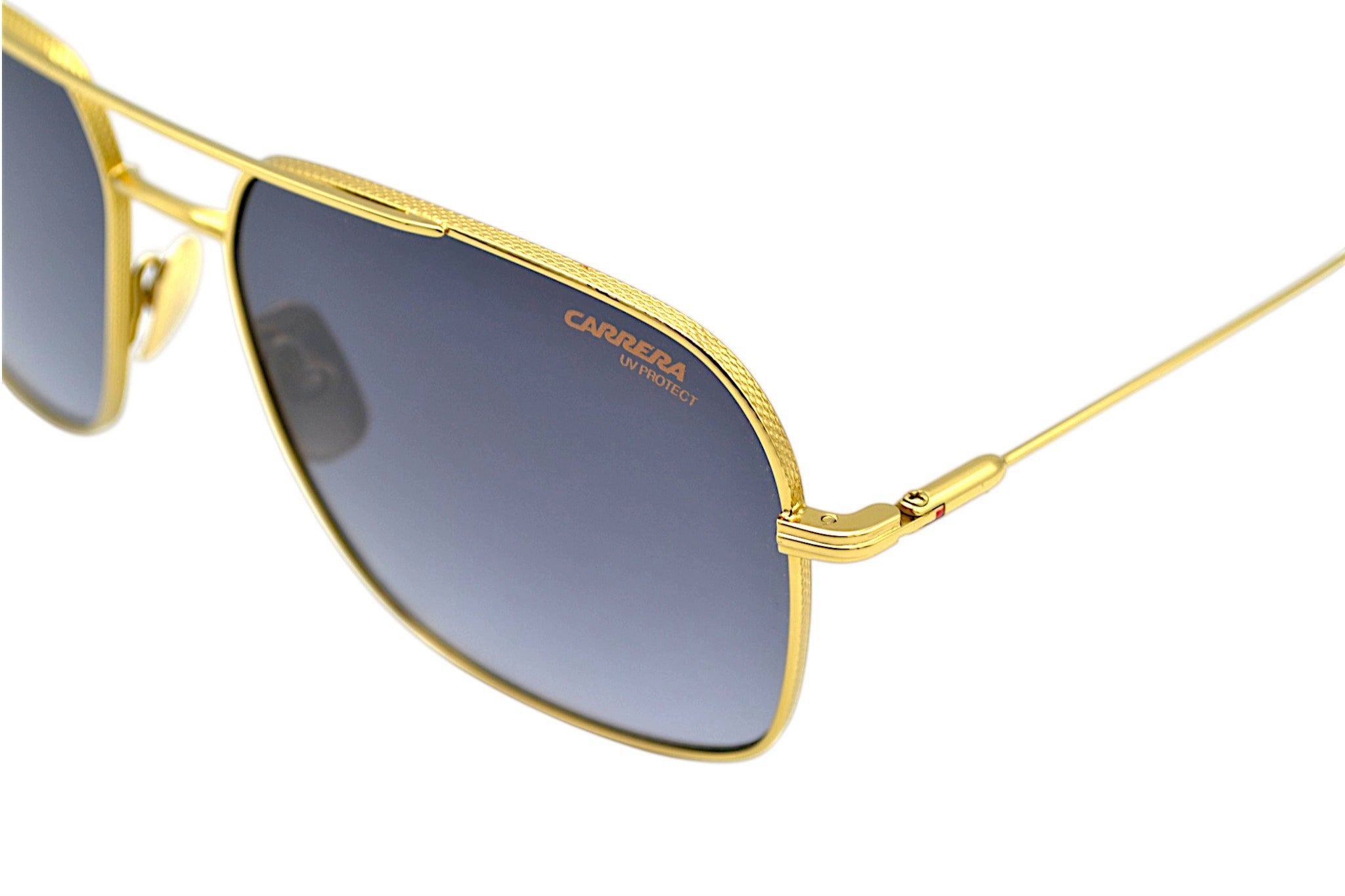 Gafas de sol CARRERA para hombre, con cuero rectangular metal dorado 247S 2F7