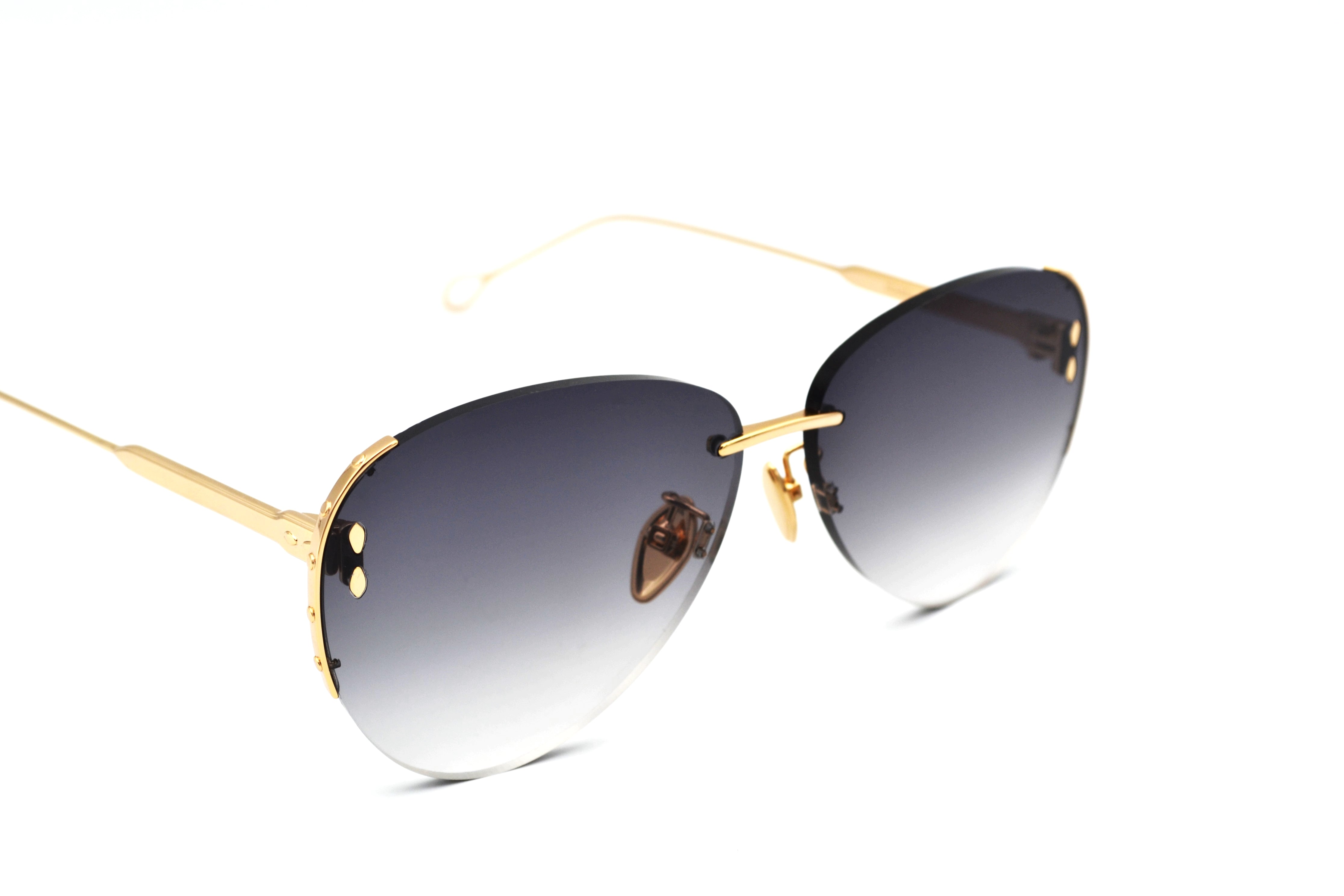 Gafas de sol Isabel Marant Diseño elegante de aviador dorado, para mujer