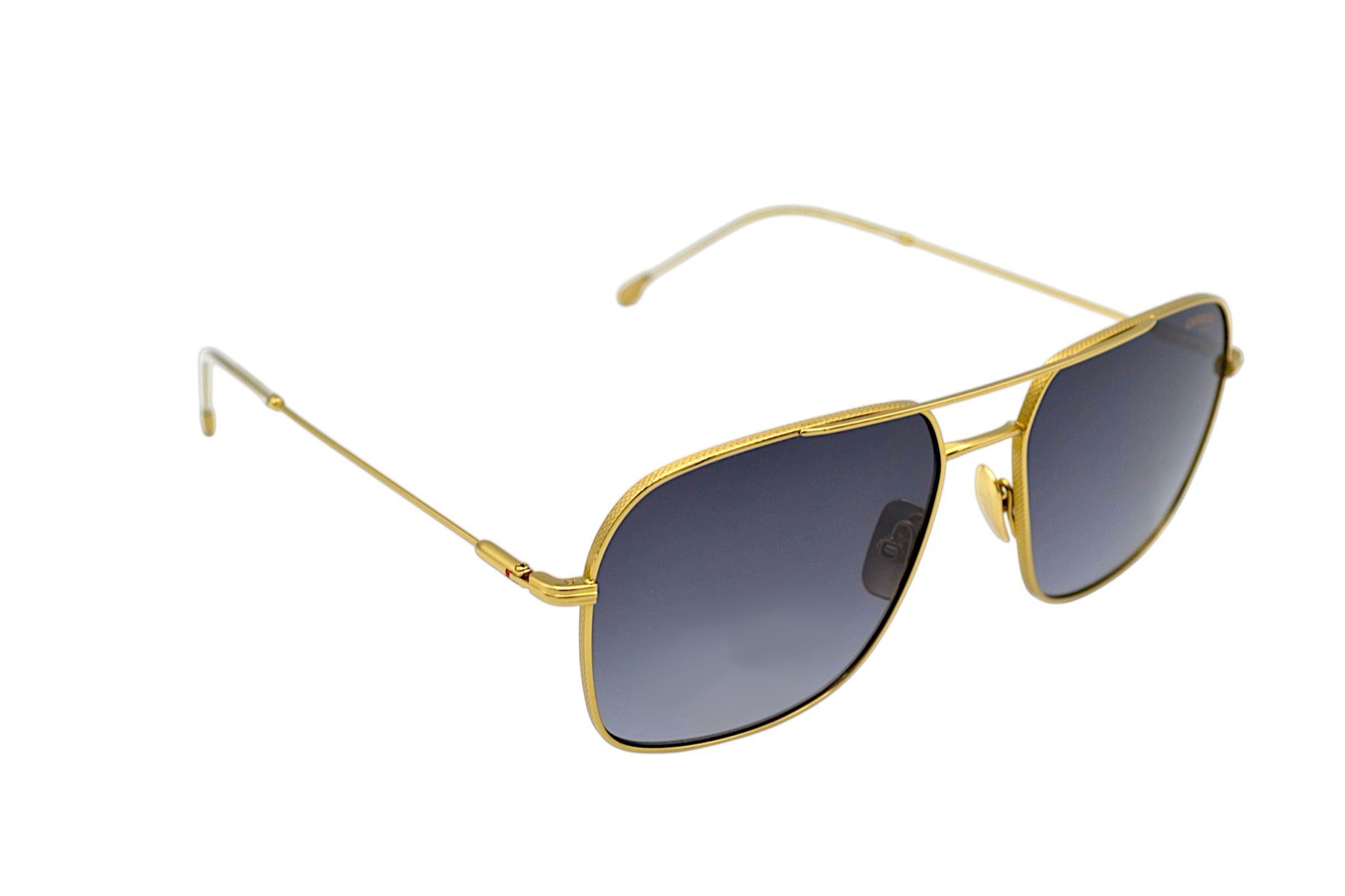 Gafas de sol CARRERA para hombre, con cuero rectangular metal dorado 247S 2F7