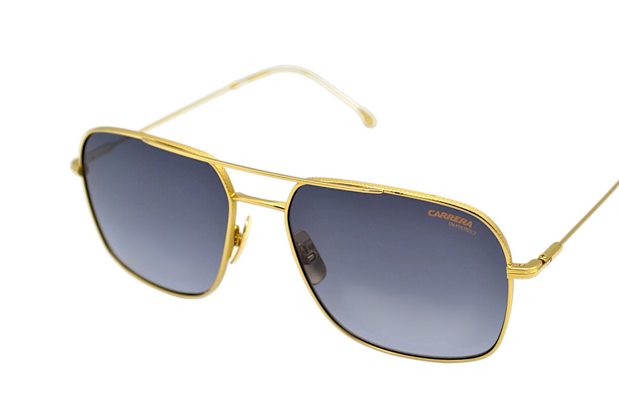 Gafas de sol CARRERA para hombre, con cuero rectangular metal dorado 247S 2F7