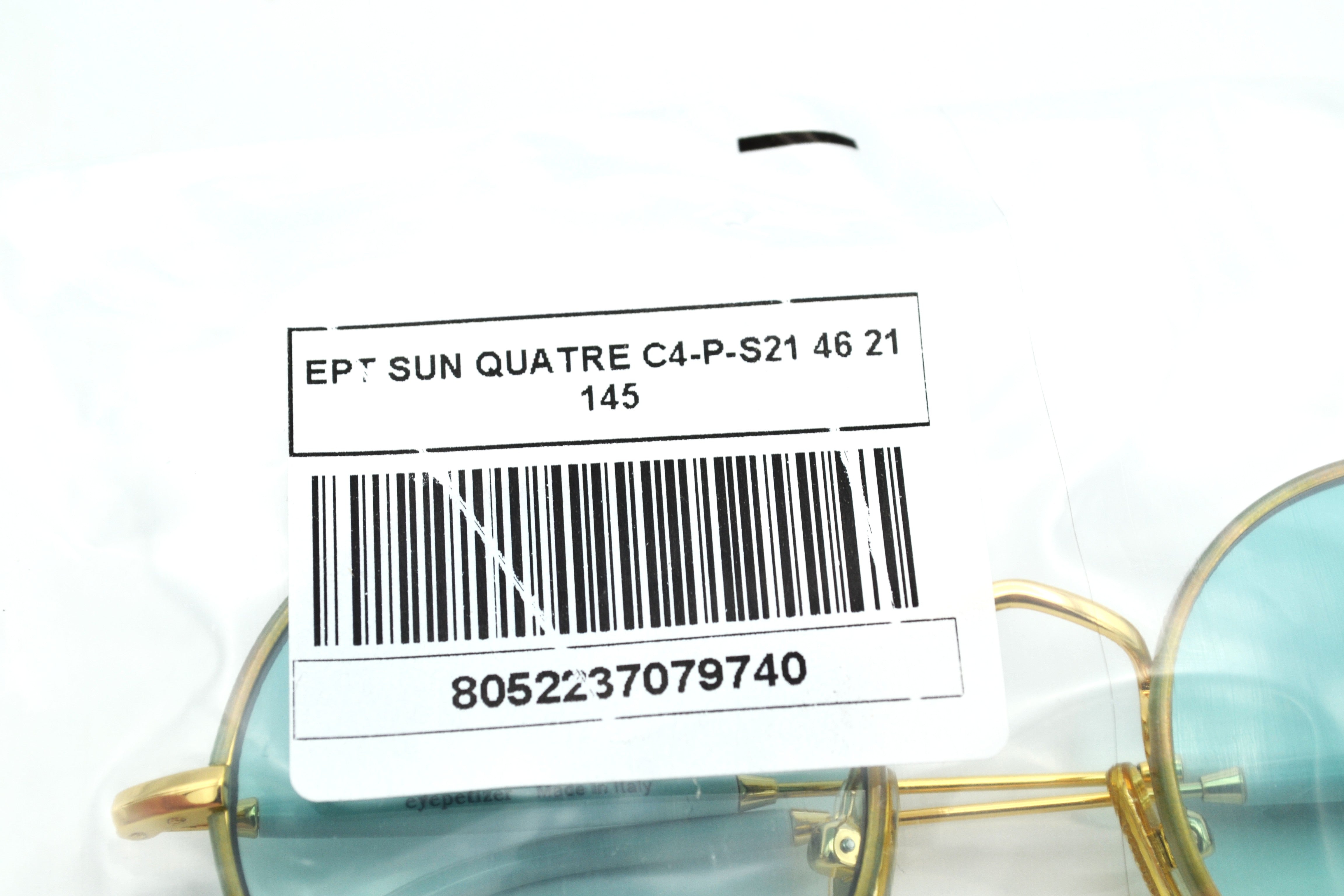 Gafas de sol Eyepetizer- QUATRE diseño redondeado de metal dorado, para mujer