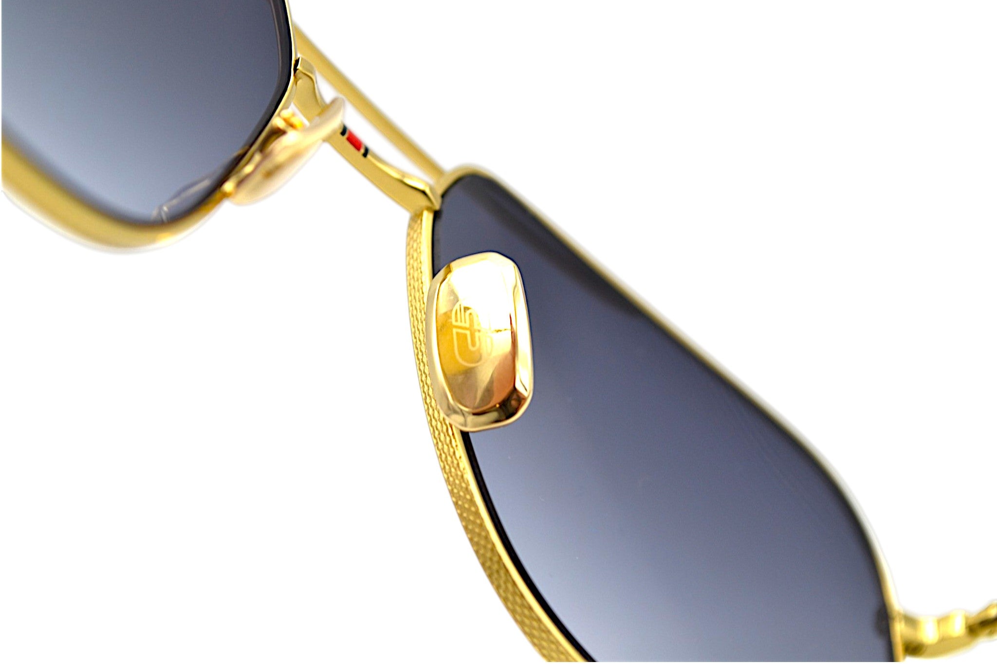 Gafas de sol CARRERA para hombre, con cuero rectangular metal dorado 247S 2F7