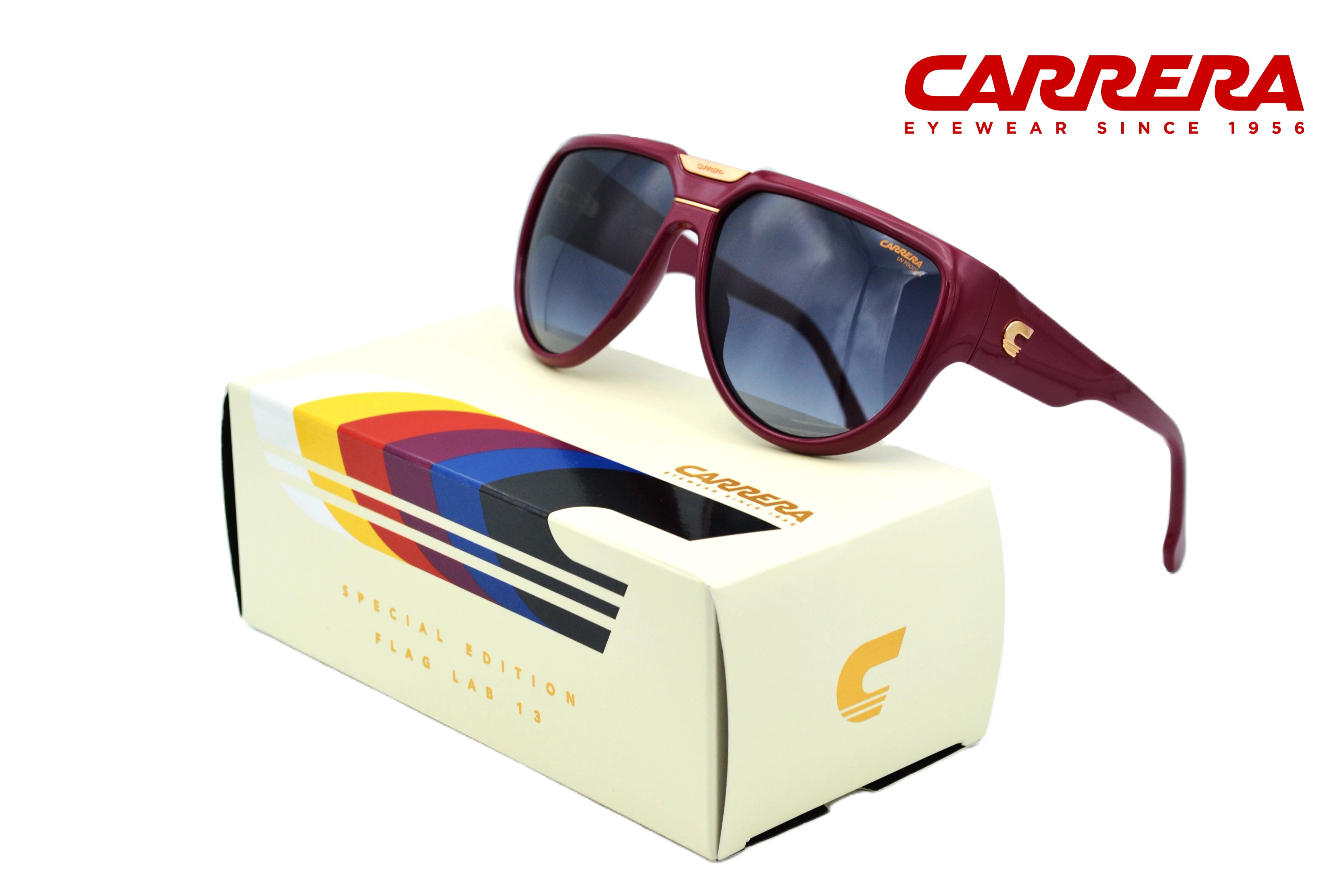 Gafas de sol CARRERA Flag Lab 13 B3V90 - Edición lim. acetato burdeos, Unisex