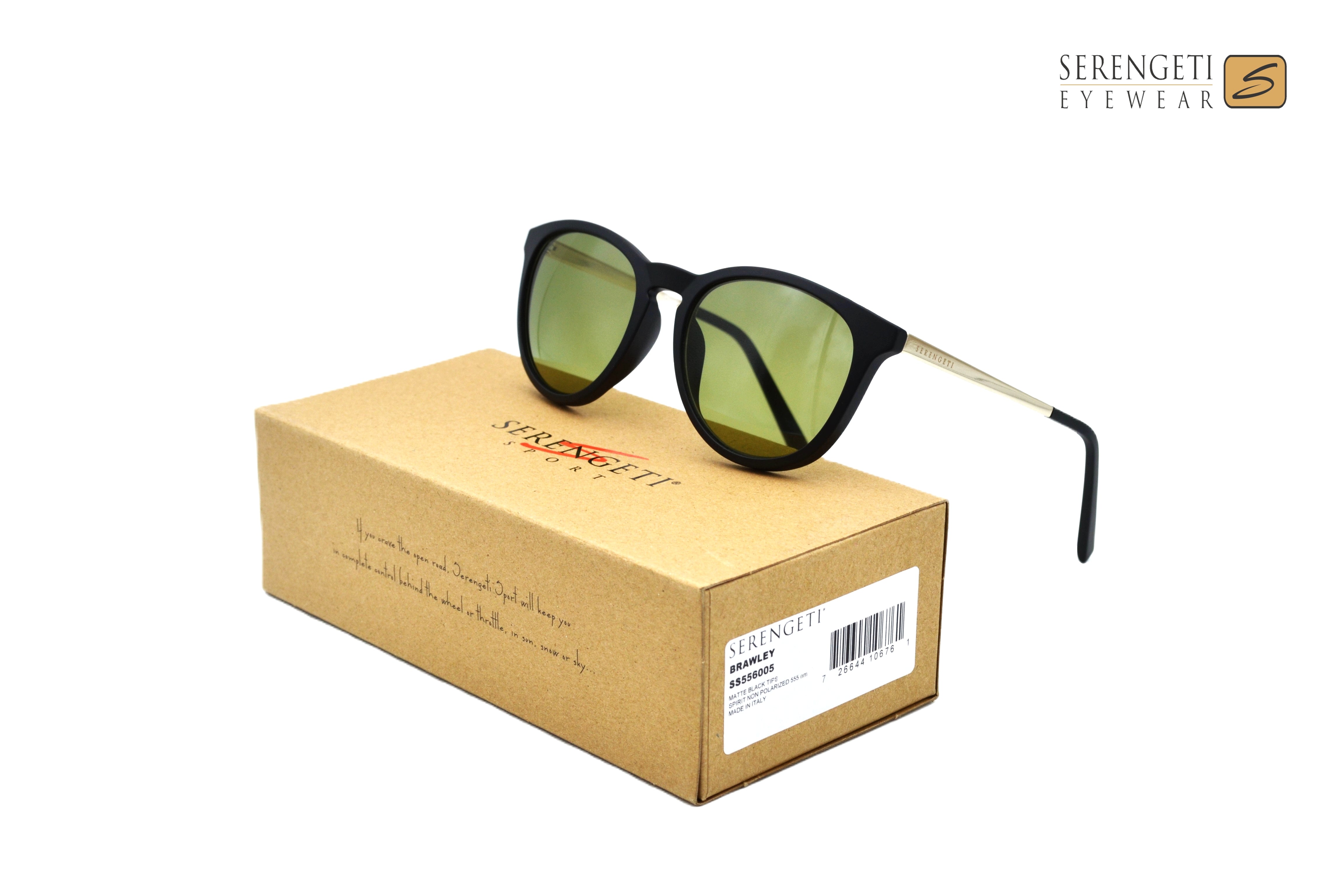 Gafas de sol Serengeti Brawley SS556005 Diseño de acetato y metal, unisex