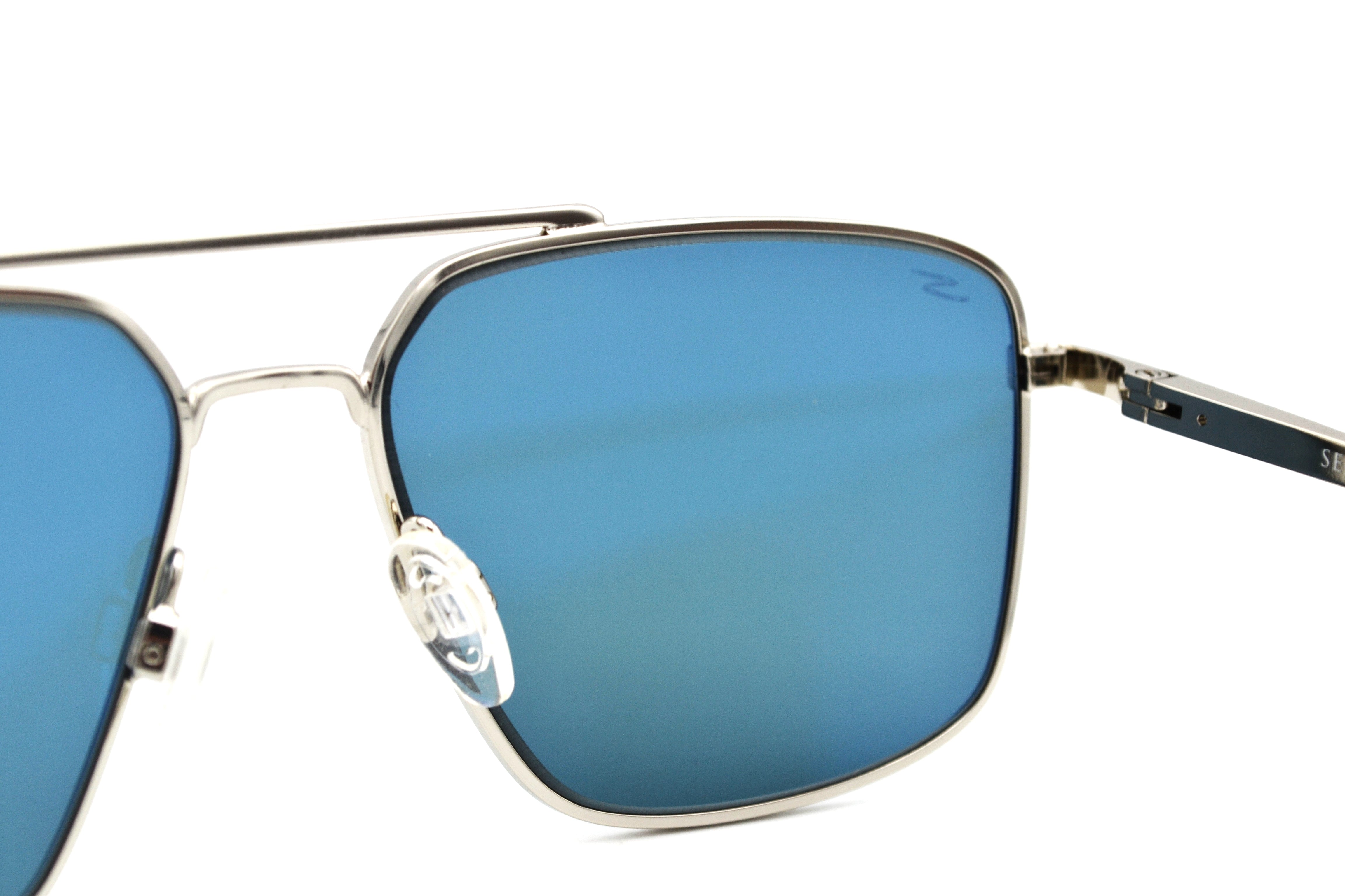 Gafas de sol Serengeti AITKIN SS554003 Diseño de metal plateado, para hombre