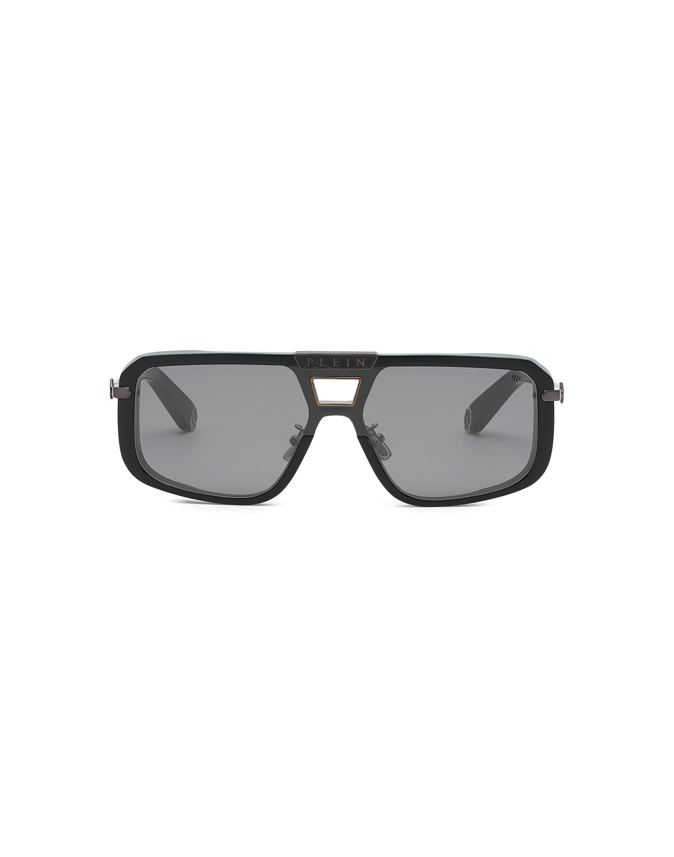 Philipp Plein Sunglasses - Plein Legacy SPP008M 700X Black Acetate and Metal Design for Men