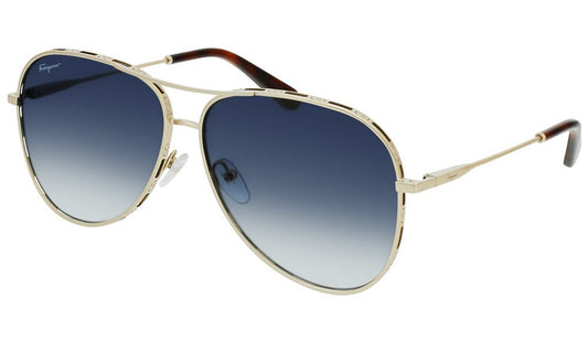 Gafas de sol Salvatore Ferragamo SF268S 792 - Diseño de aviador para mujer