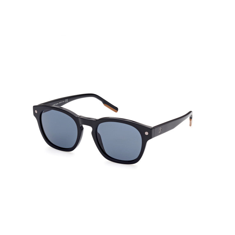 Gafas de sol Ermenegildo Zegna EZ0195 01V - Diseño de acetato negro para hombre