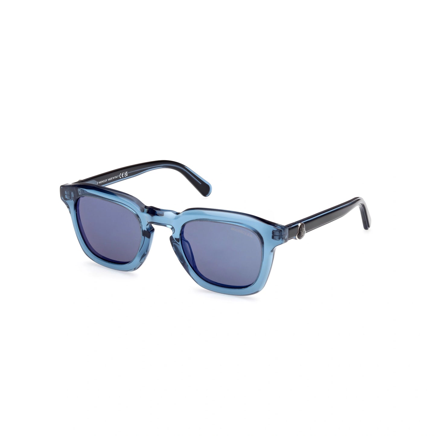 Gafas de sol Moncler GRADD ML0262 90X - Diseño de acetato azul transparente, unisex