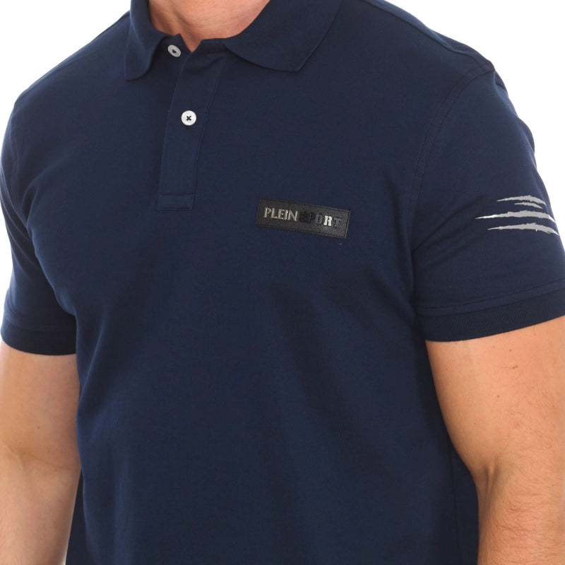 Plein Sport Men's Short Sleeve Polo Shirt PIPS507 Navy