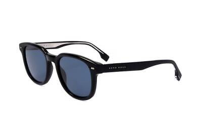 Hugo Boss 1319S 284 Sunglasses - Black Acetate Square Design Unisex